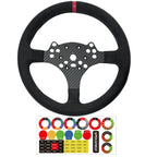 Replace 13 inch lightweight Suede/Leather Steering Wheel Replace Panel For MOZA R5/R3/ES/ESX Bundle Gaming Racing Wheel (With full Suede)