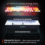 SteelSeries Apex Pro TKL Gen 3 OmniPoint 3.0 HyperMagnetic Switches Adjustable Actuation Rapid Trigger Ready Presets Protection Mode Rapid Tap/SOCD OLED RGB PBT Keycaps USB-C (Renewed)