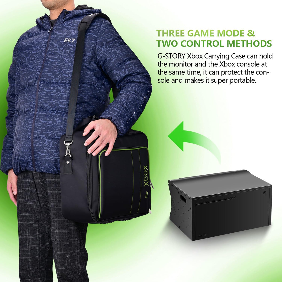 G-STORY 14‘’ Portable Monitor for Xbox Series X 4K Portable Gaming Monitor IPS Screen for Xbox Series X（not Included） with Two HDMI, HDR, Freesync Game Mode Travel (14“&4K for Xbox Series X)