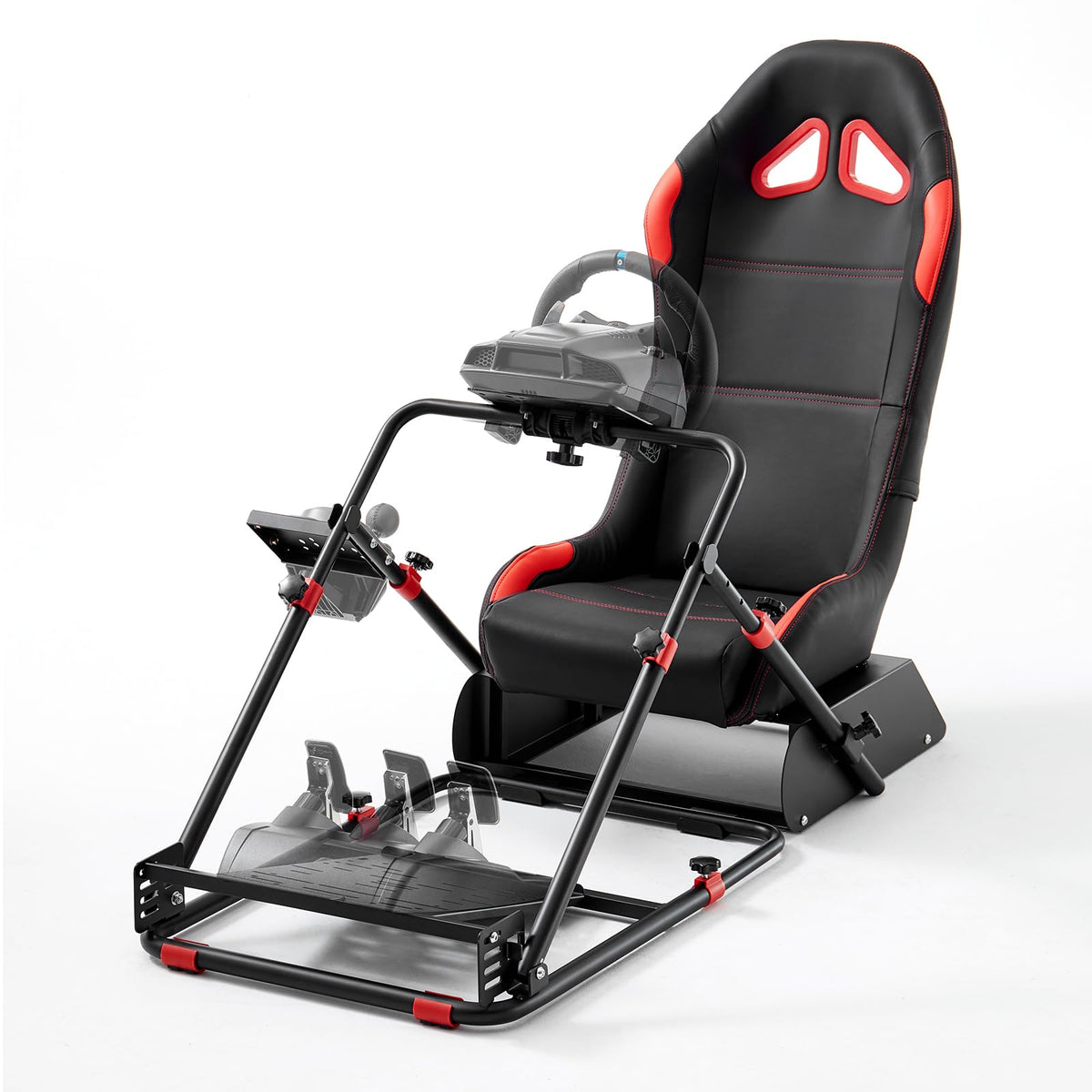 DIWANGUS Foldable Racing Simulator Cockpit for Logitech, Thrustmaster, MOZA