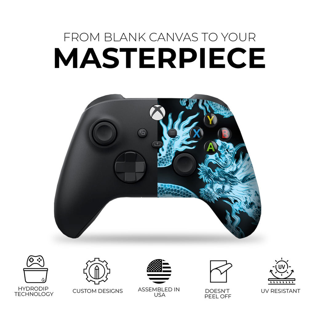 Neon Dragonns Glow Custom X-box Controller Wireless for X-box Series X/S