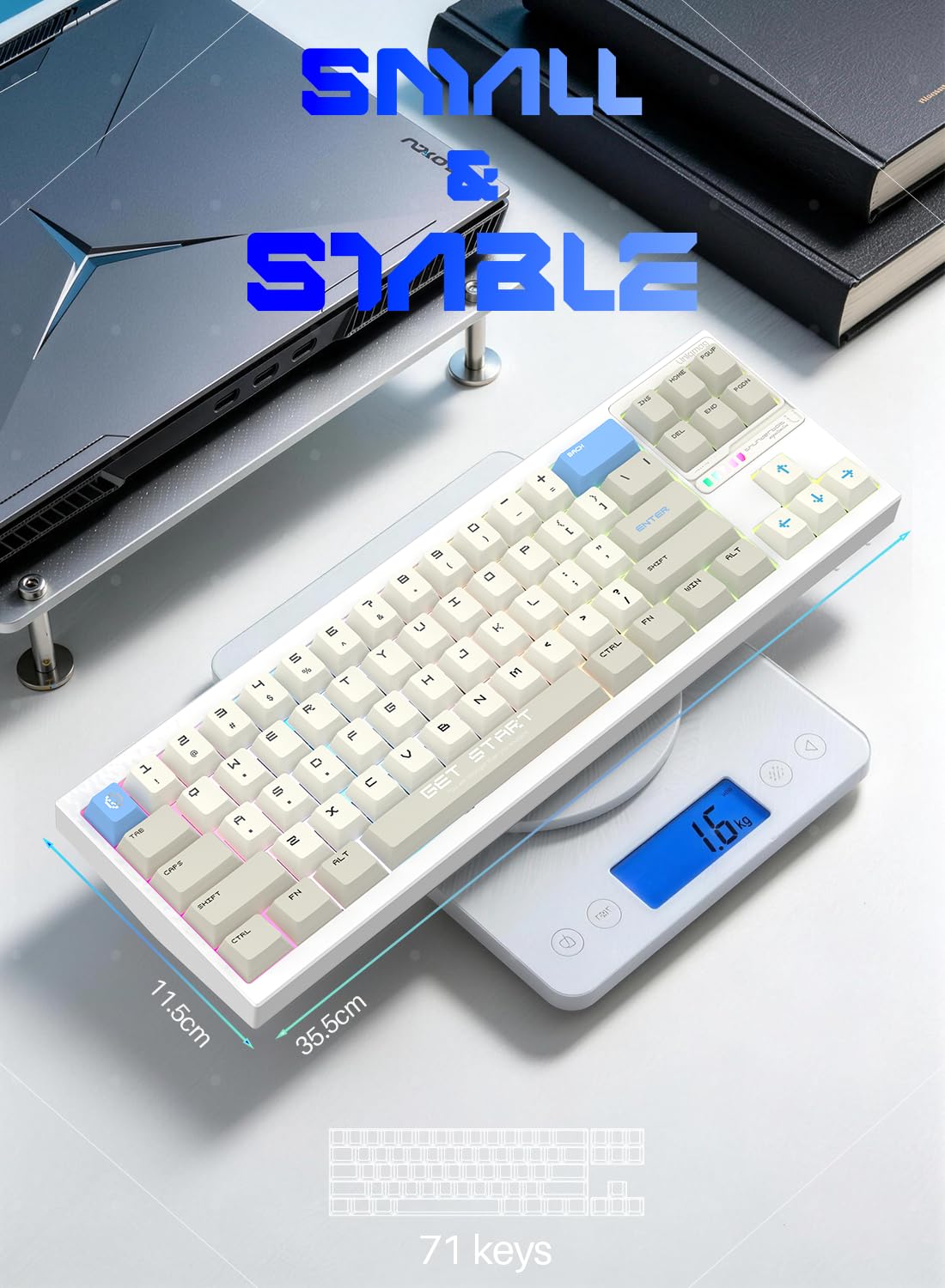 70% Springless TMR Gaming Keyboard,Custom CNC 0.005mm RT Updatable
