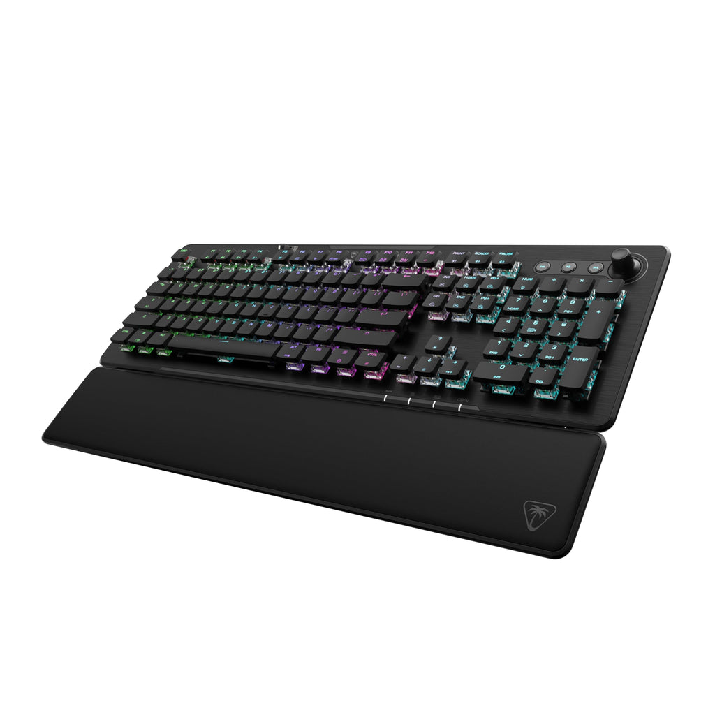 Turtle Beach Vulcan II XP Air Wireless Full-Size Mechanical RGB Gaming Keyboard - 2.4GHz Wireless, Bluetooth, AirTrack Gesture Sensor, Hot-Swappable Linear Switches, 2,000-Hour Battery - Black