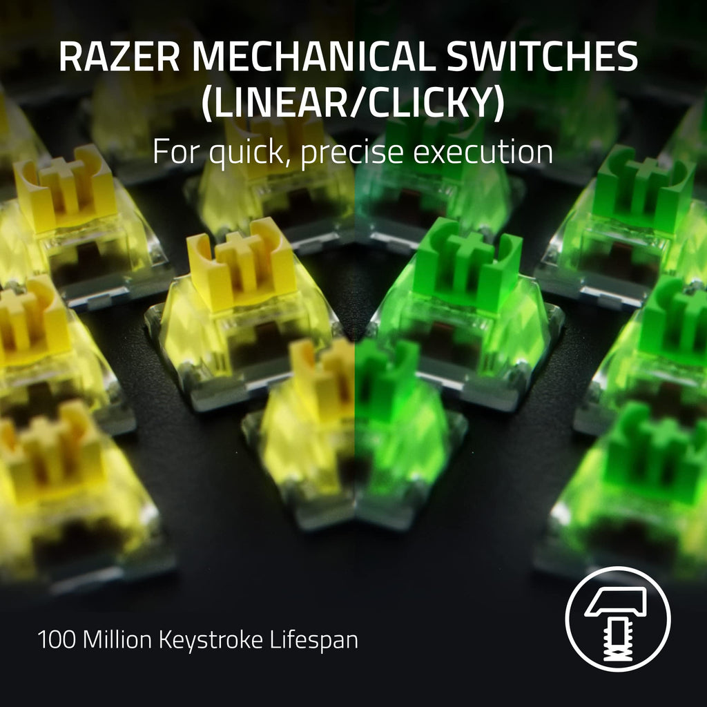 Razer BlackWidow V4 Pro Mechanical Gaming Keyboard, Green Tactile Switches