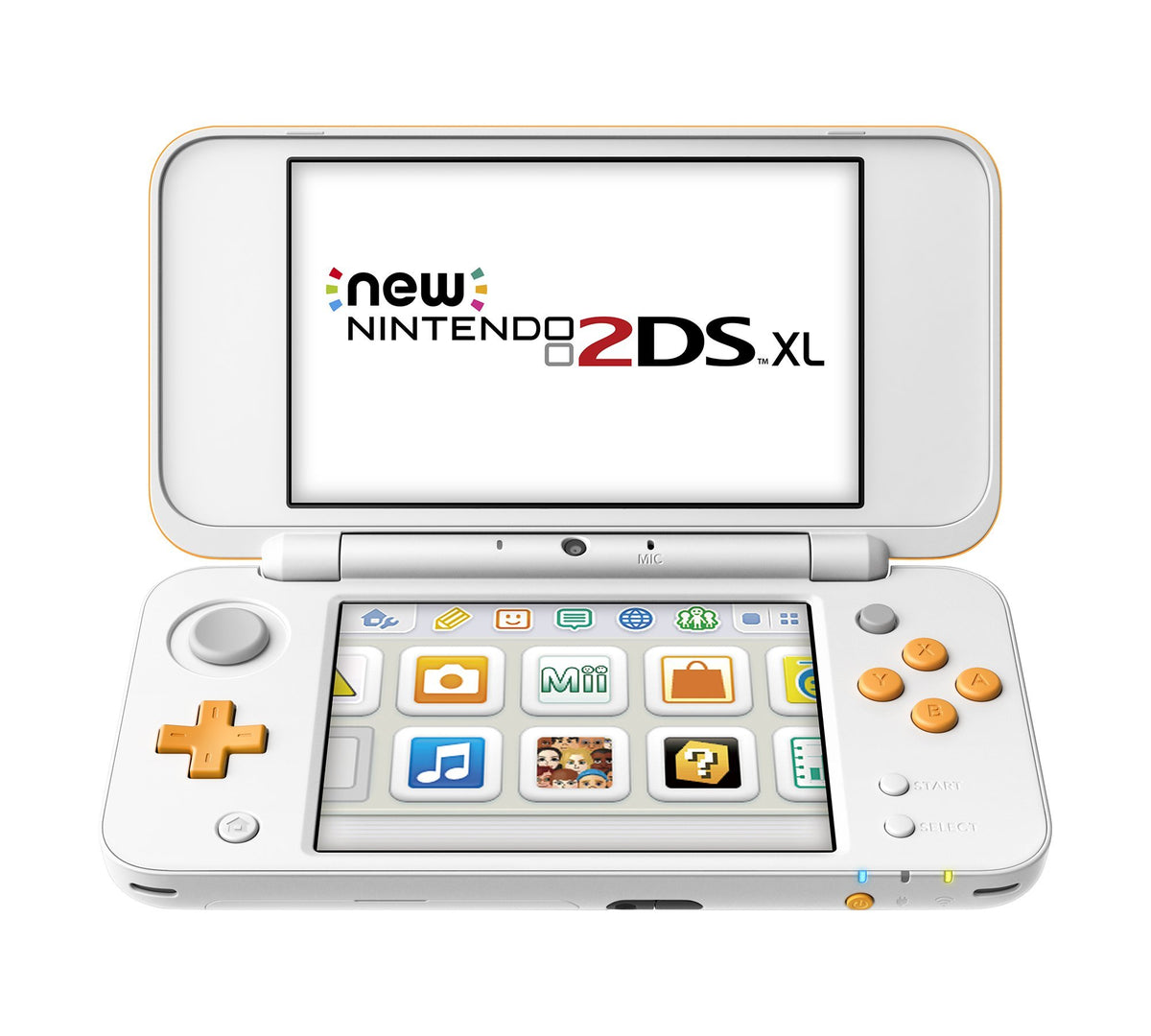 Nintendo New 2DS XL - White + Orange (Renewed) [video game]