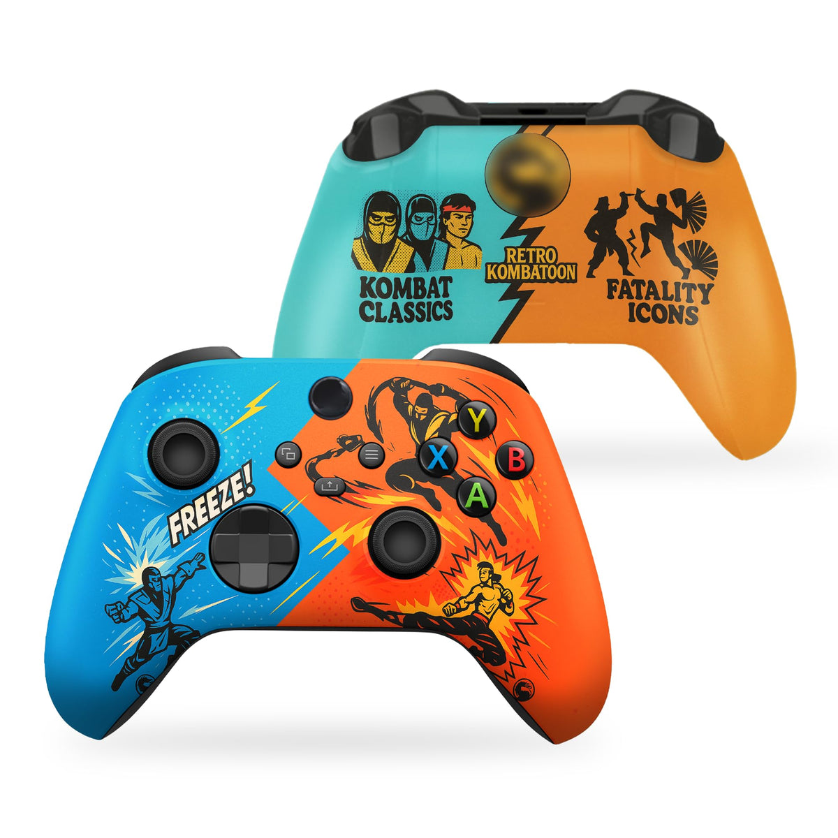 Morrtal Kommbat Retrro Kombattoon Custom X-box Controller Wireless