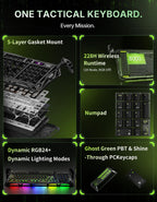 GravaStar Mercury K98 Pro 98 Keys Wireless Mechanical Gaming Keyboard