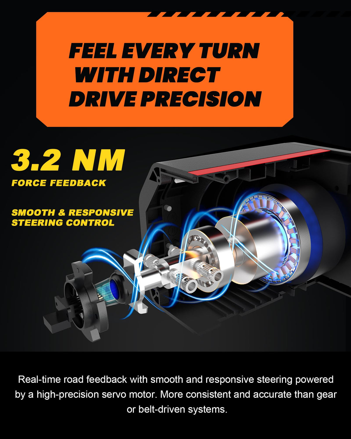 PXN V10 PRO Direct Drive Sim Racing Wheel and Pedals for PC, Xbox, PS4