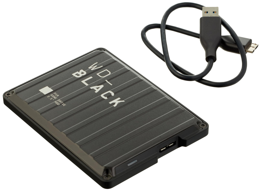 WD_Black 2TB P10 Game Drive, Portable External Hard Drive, Works with PlayStation, Xbox, & PC - WDBA2W0020BBK-WES1