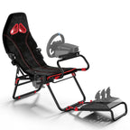 RACGTING Racing Simulator Cockpit Foldable & Adjustable Sim Rig with Seat