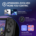 OnePro Cloud Handheld Portable Remote Play Gaming Console, For Xbox Cloud Gaming, NVIDIA GeForce NOW, Playstation, PC, Long-Battery Life, 7" 1080P Touchscreen, Lightweight Retro Game Handheld - 64G (Black Transparent)