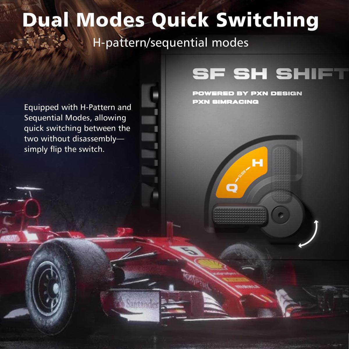 PXN SF SH Sim Racing Shifter for PC - H-Pattern and Sequential Dual Mode