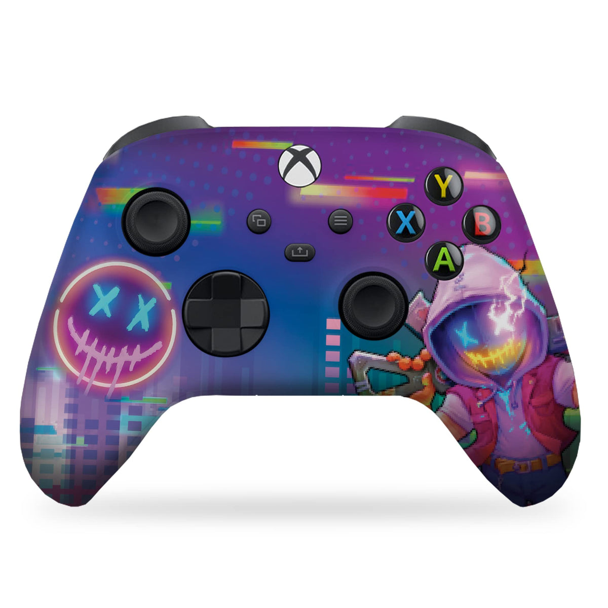Neon Abyyss Video Game Custom X-box Controller Wireless for Series X/S