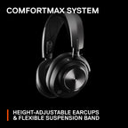 SteelSeries Arctis Nova Pro Wireless Multi-System Gaming Headset - Premium Hi-Fi Drivers - Active Noise Cancellation - Infinity Power System - ClearCast Mic (Renewed)