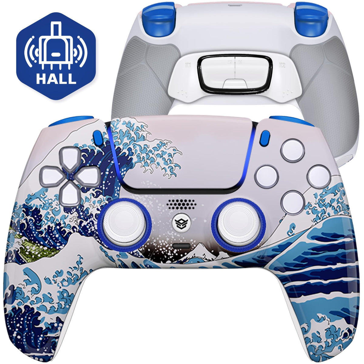 HEXGAMING ULTIMATE Wireless Controller Compatible with ps5, Waves