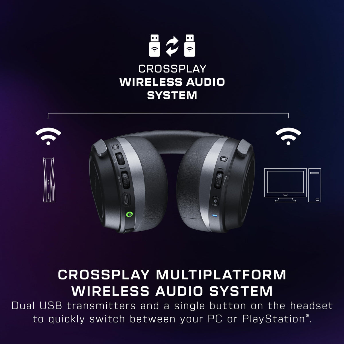 Turtle Beach Stealth 700 Wireless Multiplatform Gaming Headset for PC & PS5