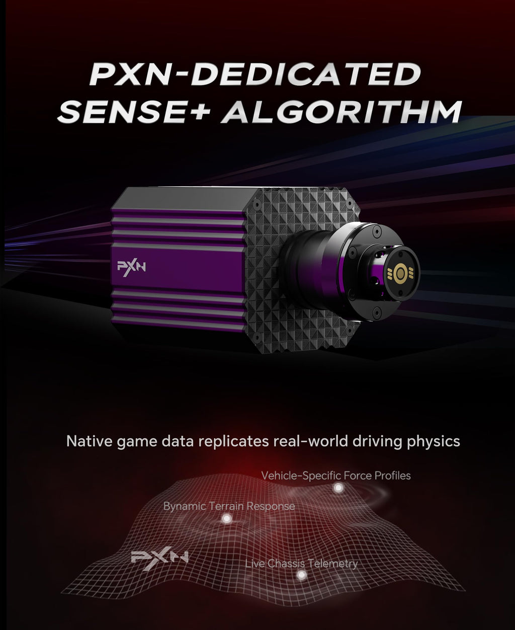 PXN VD6 Direct Drive Racing Wheel Bundle, 6Nm Force Feedback, for Windows