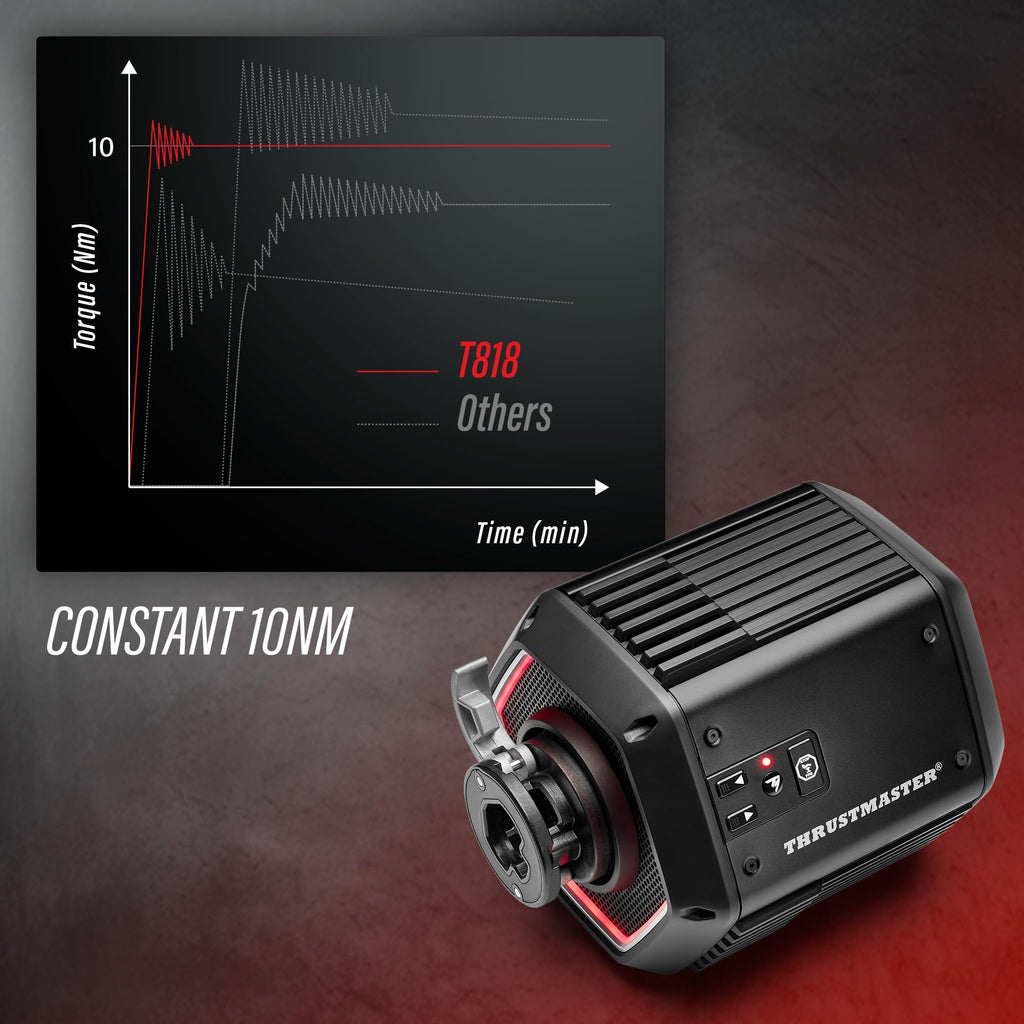 Thrustmaster T818 Black Edition, 10 Nm Direct Drive Racing Base for PC