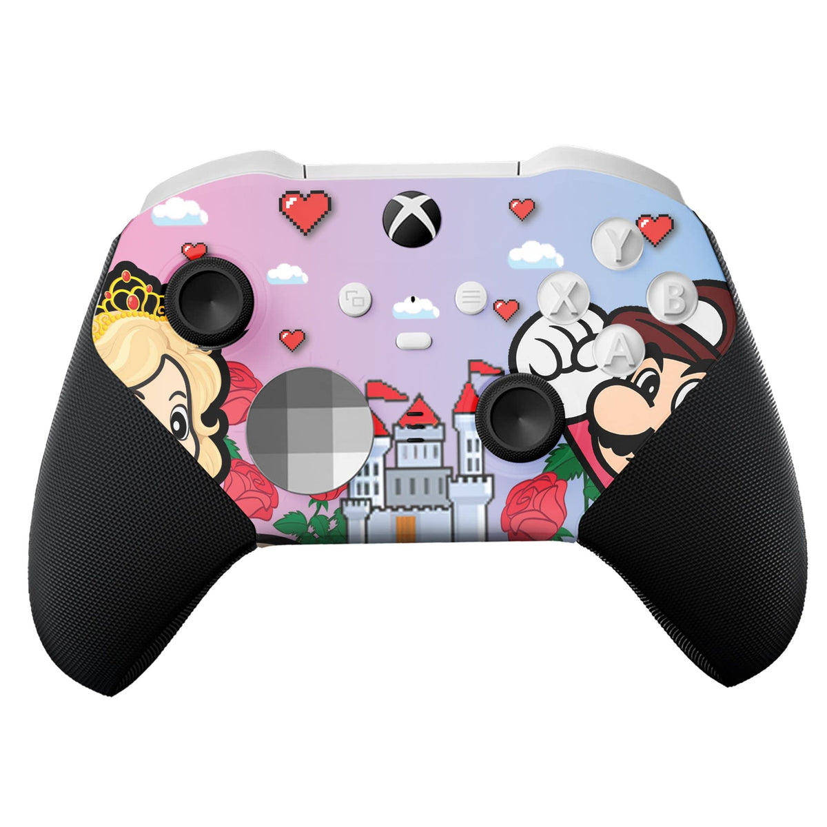 DreamController Cherry Blossom X-box Elite Controller Series 2 Limited Edition Custom Elite Series 2 Controller for X-box One/Series X/S. with Advanced Hydro-Dip Paint Technology (Not Just a Skin)