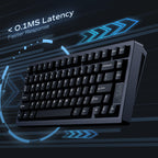 OOCTPK Mechanical Keyboard, Chilkey Slice75 HE Gaming Keyboard Wired, 75% Hall Effect Magnetic Aluminum Keyboard with WS Flux HE Clacky Switch, Rapid Trigger, 8K Polling, RGB Custom, PC/Mac Support