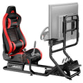 CAMMOO High Compatible Sim Racing Cockpit with Monitor Mount Fits Handbrake