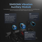 SIMSONN PRO X Ultra Sim Racing Pedals PC Racing Simulator Load Cell HE Hydraulic Pedals Support Haptic Reactor (PRO X Ultra P3-H3)