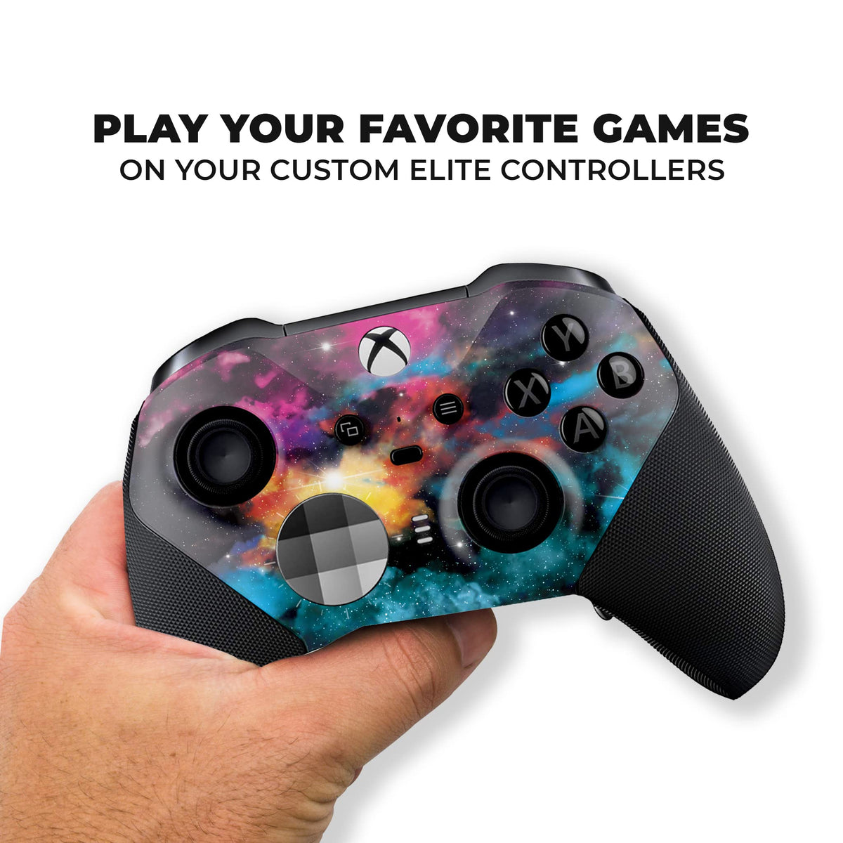 DreamController Galaxy X-box Elite Controller Series 2 Limited Edition Custom Elite Series 2 Controller for X-box One/Series X/S. Made with Advanced Hydro-Dip Paint Technology (Not Just a Skin)