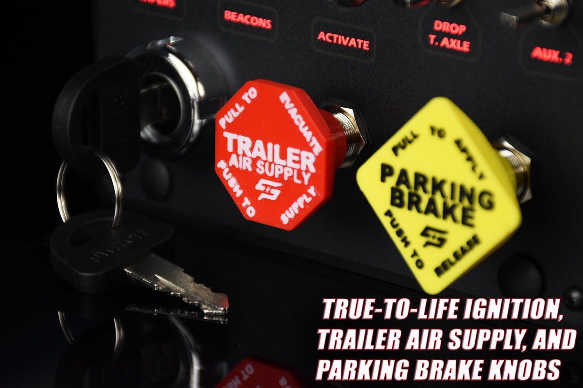 SIM-PANEL HT/HTE Button Box for American Truck Simulator (ATS/ETS2 Button Box) (W/Customizable BACKLIGHTING)