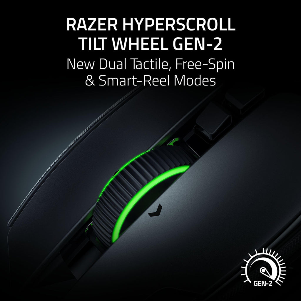 Razer Basilisk V4 Pro Wireless Gaming Mouse, 200 Hr Battery Life, White