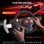 Gamrombo 11in Racing Wheel Set for PS5/PS4/PC