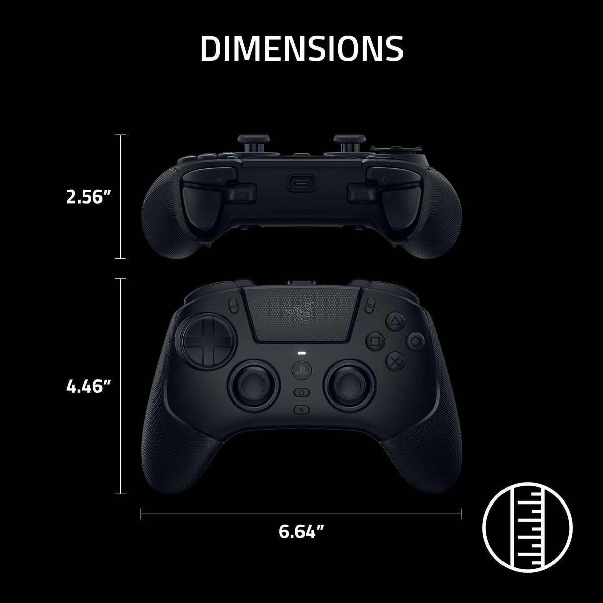 Razer Raiju V3 Pro Wireless Esports Controller, PlayStation 5 & PC, Black