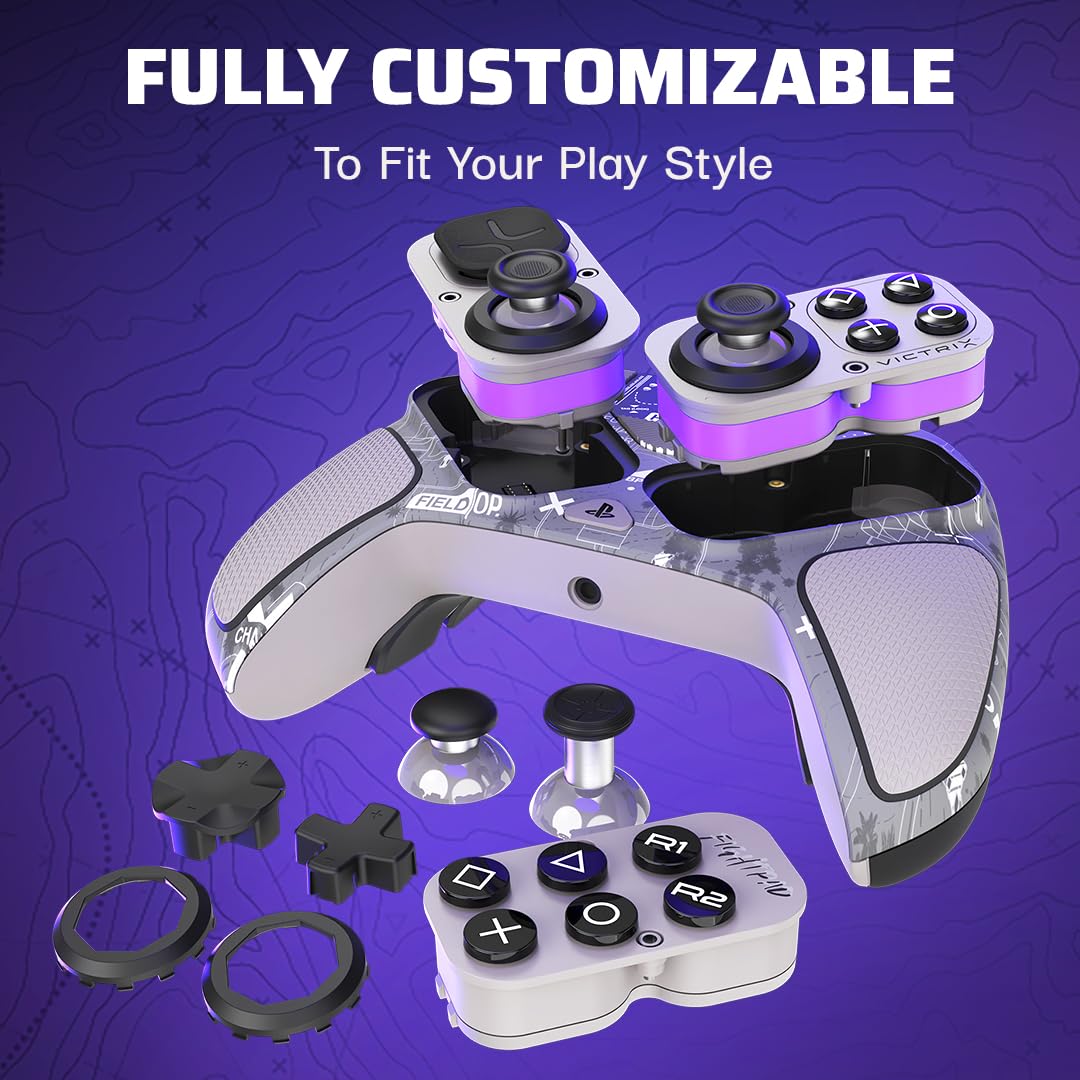 PDP Victrix Pro BFG Wireless Gaming Controller for Playstation 5, PS5/PS4/PC, Modular Esports Gamepad, Remappable Buttons, Customizable Triggers, Paddles, D-Pad, Fightpad, COD Call of Duty: Field Op