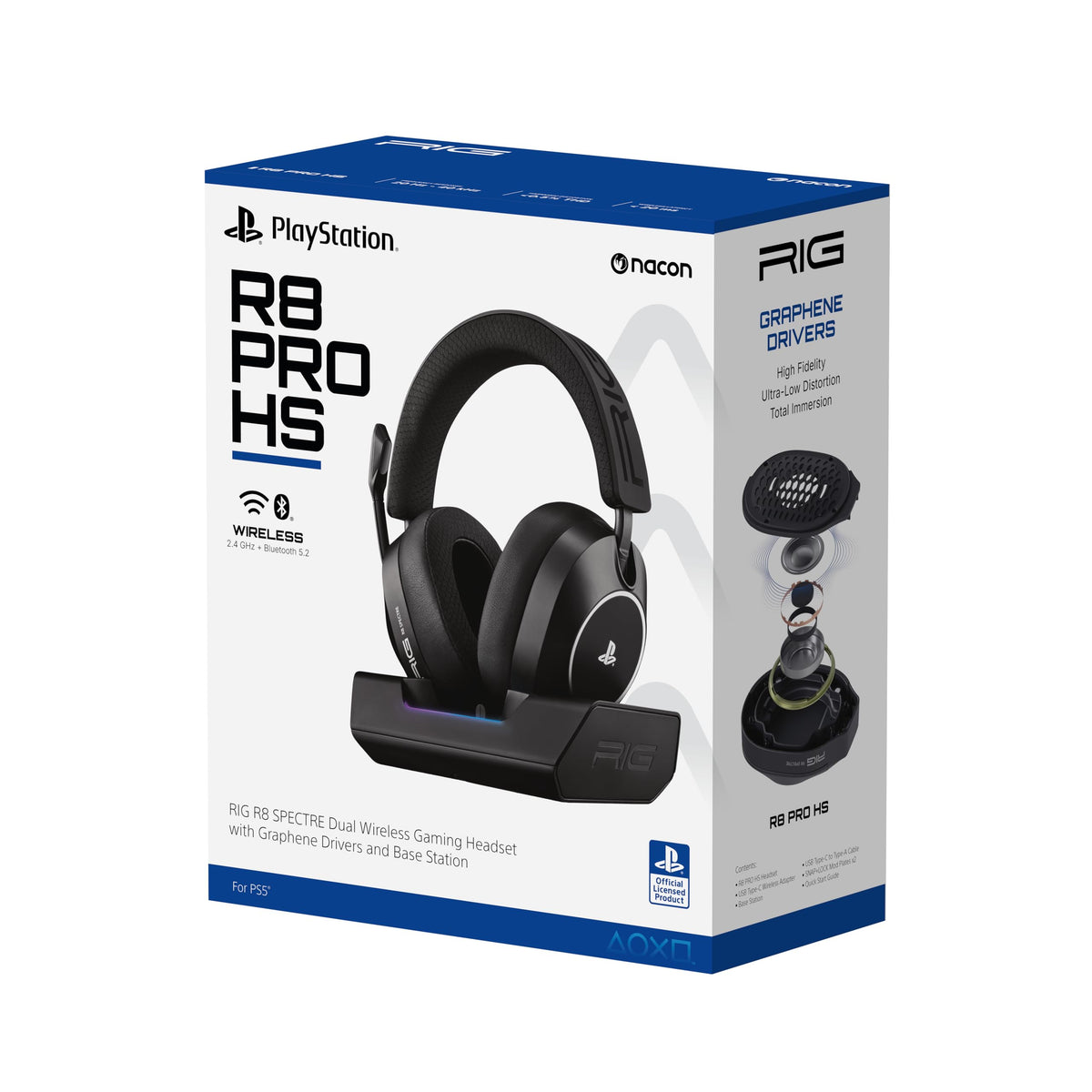 RIG R8 SPECTRE PRO HS Dual Wireless Gaming Headset for PlayStation and PC
