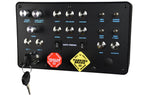 Sim-Panel Classic 2 Button Box for ATS/ETS2 (American Truck Simulator/Euro Truck Simulator) (Premium Black Brush Aluminum Finish)