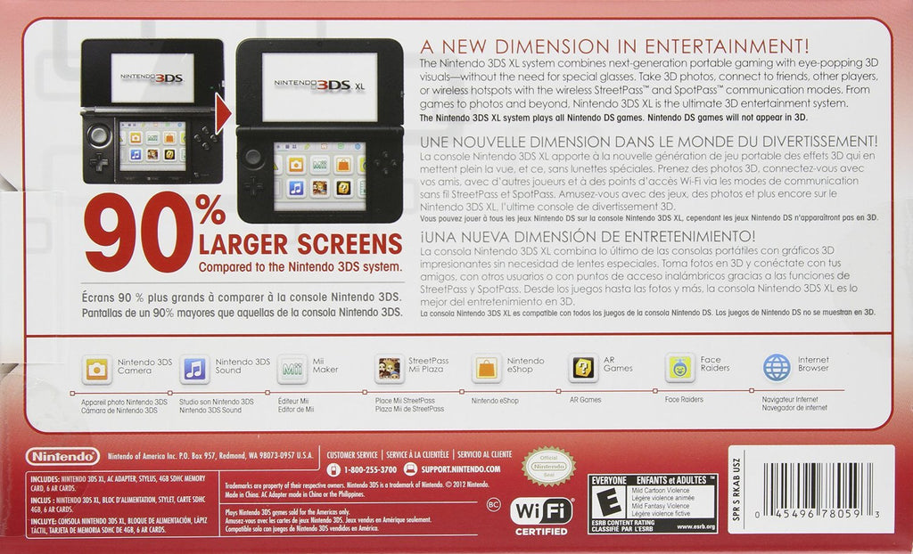 Nintendo 3DS XL - Red/Black [video game]