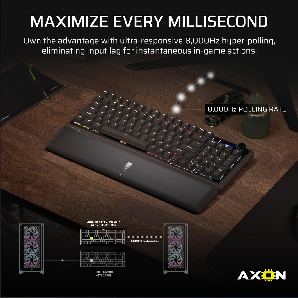 CORSAIR Vanguard 96 RGB Mechanical 96% Wired Gaming Keyboard – Black