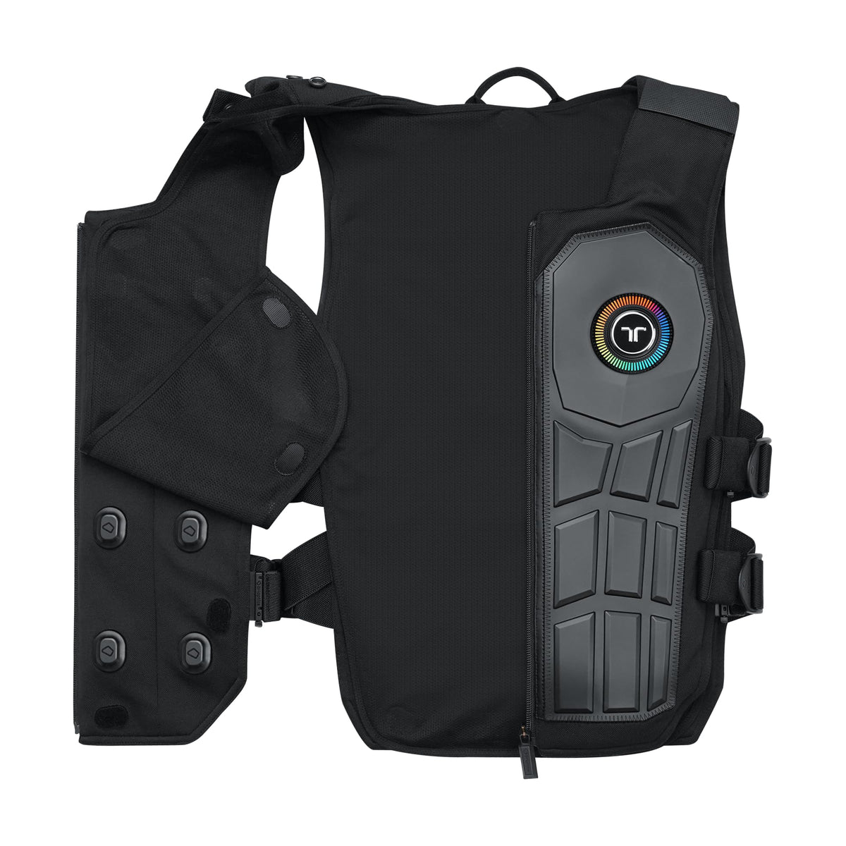 bHaptics TactSuit Pro 2026 | Flagship Haptic Vest for Gaming & VR | Sim Racing, Music | 32 Feedback Motors | Front Controller