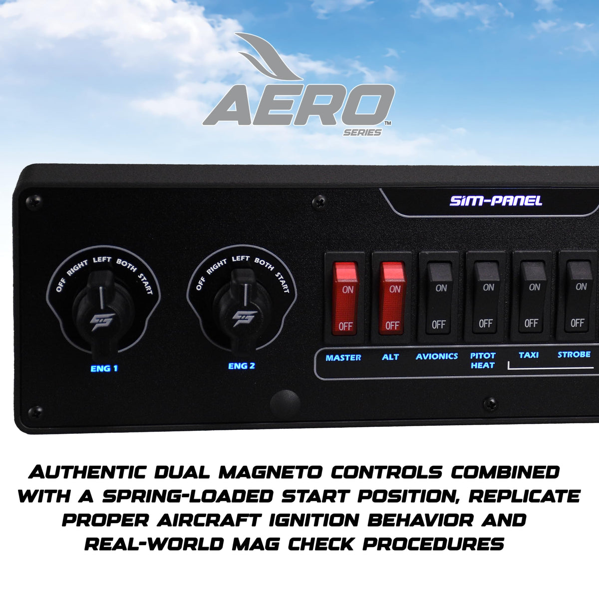 SIM-PANEL Aero Series FlightMate Simulation Panel (Dual Mag)