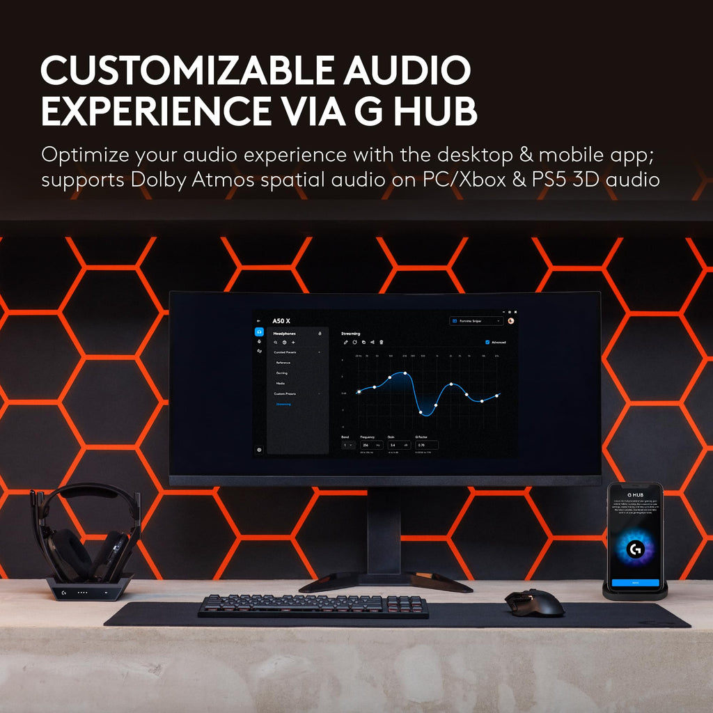 Logitech G Astro A50 X Multi-Platform Wireless Gaming Headset - Black