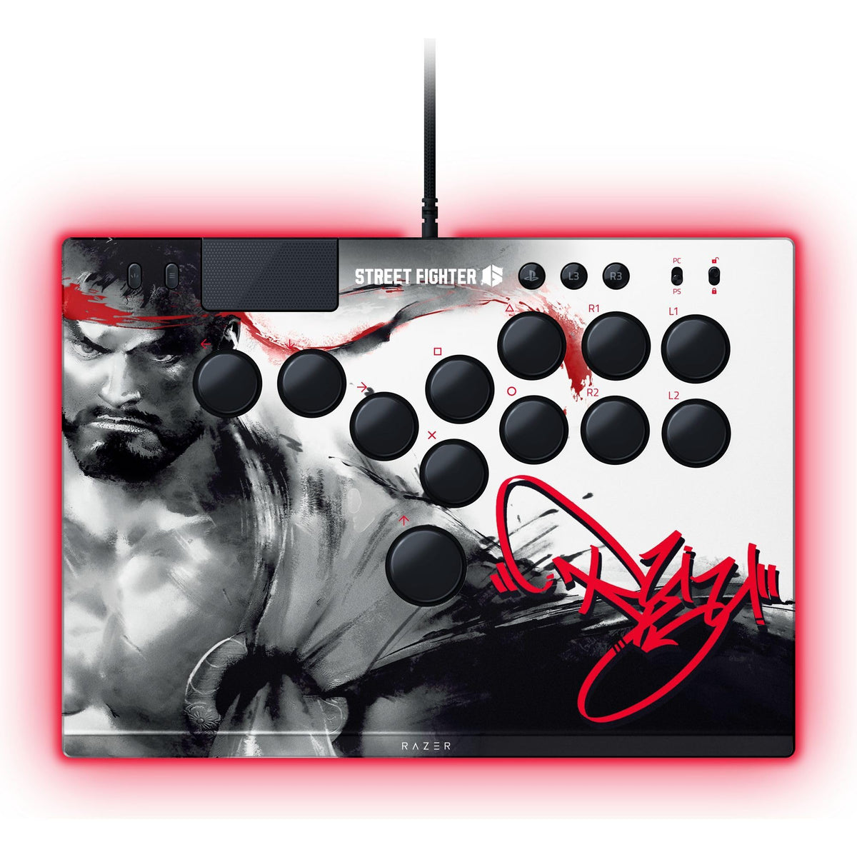 Razer Kitsune All-Button Arcade Controller, For PlayStation 5 & PC, Black