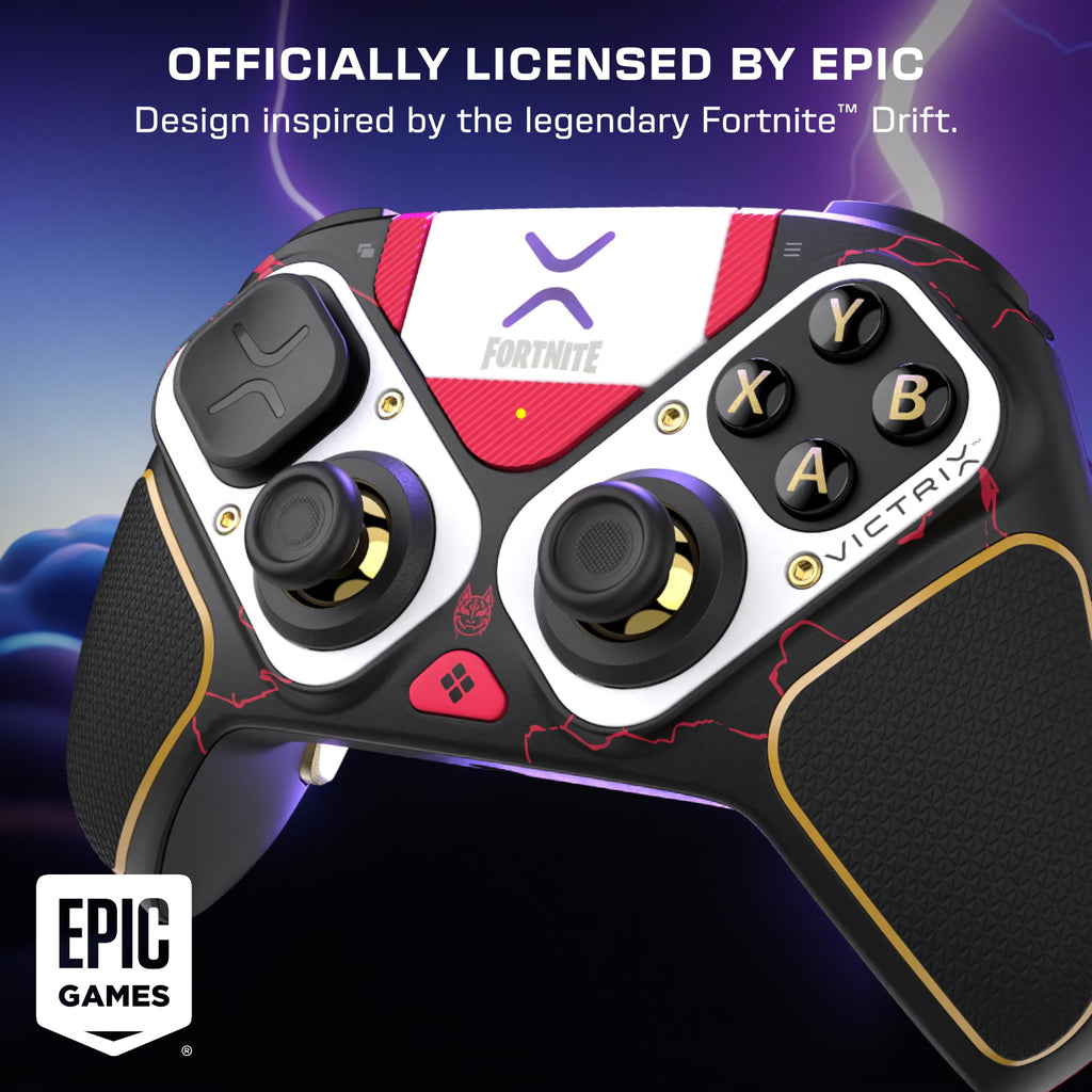 Turtle Beach Victrix Pro BFG Reloaded Wireless Modular PC Controller: Fortnite - Hall-Effect Thumbsticks, Interchangeable Parts, Trackpad, Keyboard & Mouse Emulation - PC, Steam Deck