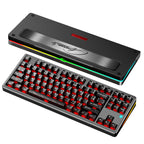 PMOKEY Aurora 80 CNC Full Aluminum Wireless Mechanical Keyboard with VIA/QMK, 8000mah Battery, Arctic Tactile Switch, Tri-Mode Gaming Keyboard Hot Swappable RGB Backlit for Windows/Mac/PC (Ultra Blue)