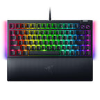 Razer BlackWidow V4 75% Mechanical Gaming Keyboard: Hot-Swappable Design - Compact & Durable - Orange Tactile Switches - Chroma RGB - MF Roller & Media Keys - Comfortable Wrist Rest - Black (Renewed)