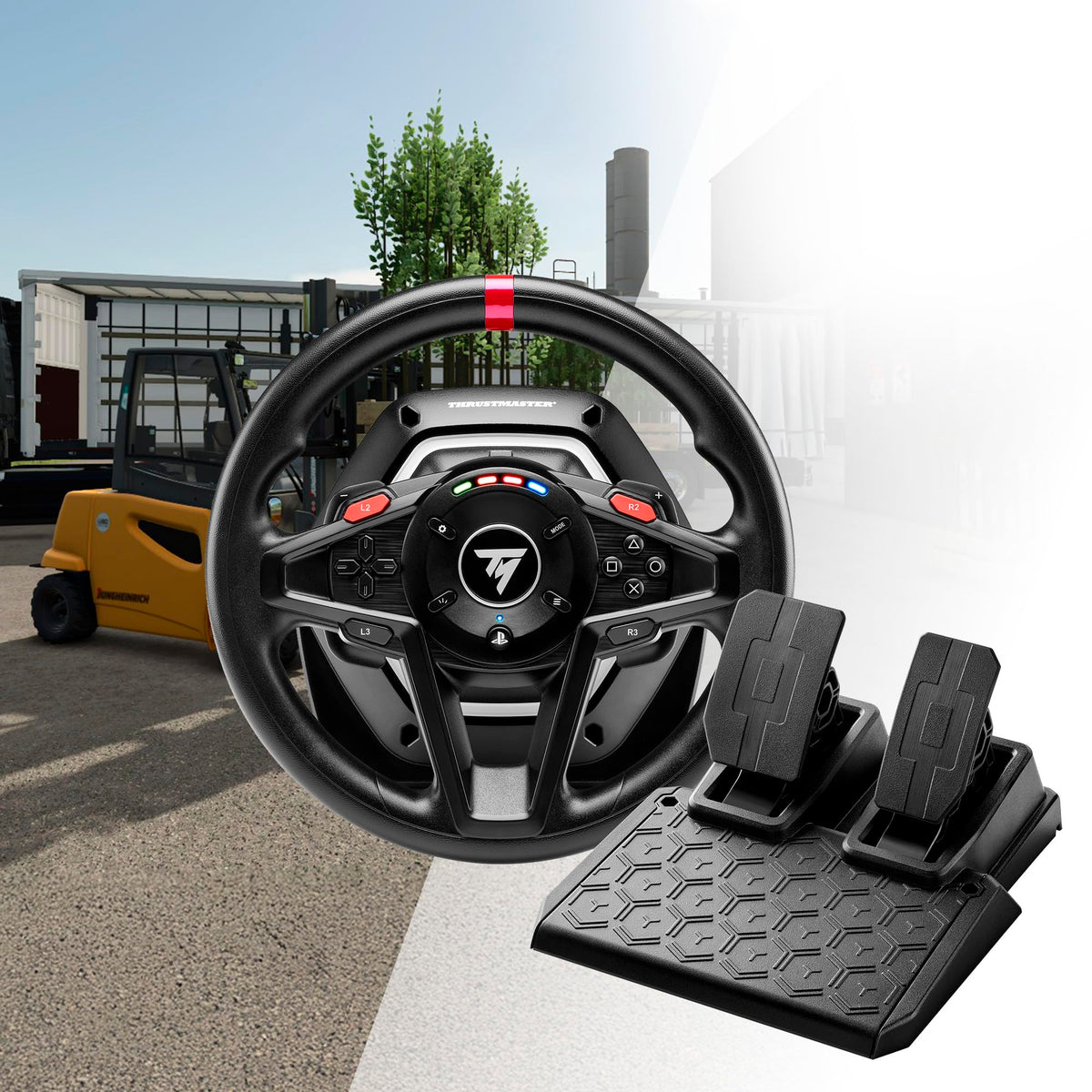 Thrustmaster T128 SimTask Farming Pack - Farming Wheel Bundle - PS5 & PC