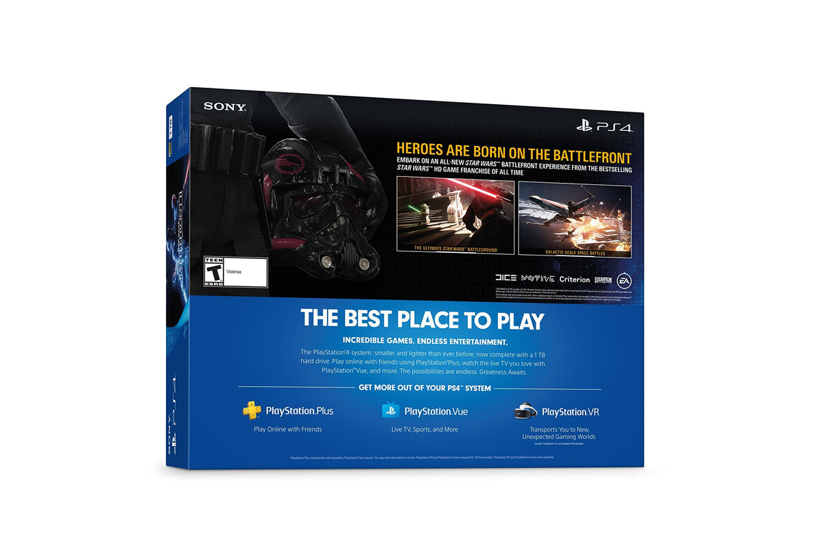 PlayStation 4 Slim 1TB Console - Star Wars Battlefront II Bundle [Discontinued] (Renewed)