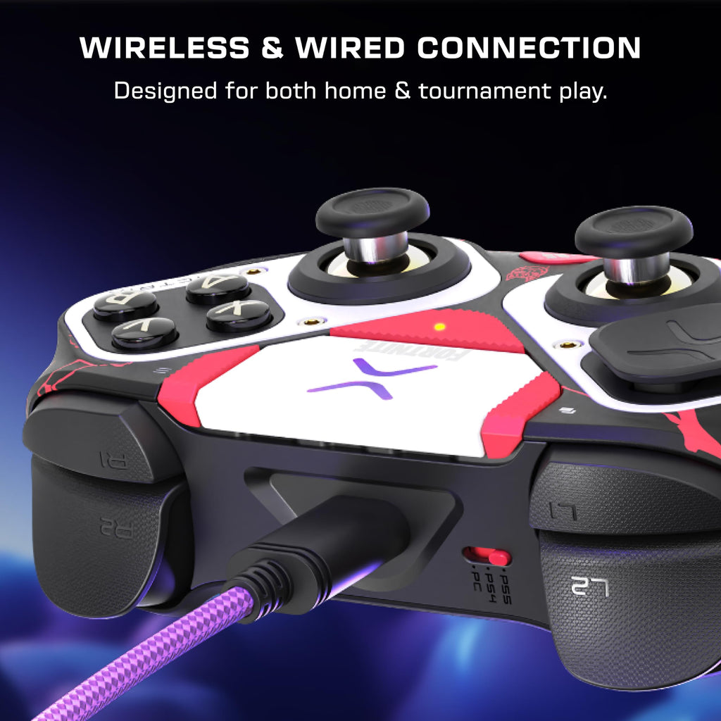 Turtle Beach Victrix Pro BFG Reloaded Wireless Modular PC Controller: Fortnite - Hall-Effect Thumbsticks, Interchangeable Parts, Trackpad, Keyboard & Mouse Emulation - PC, Steam Deck