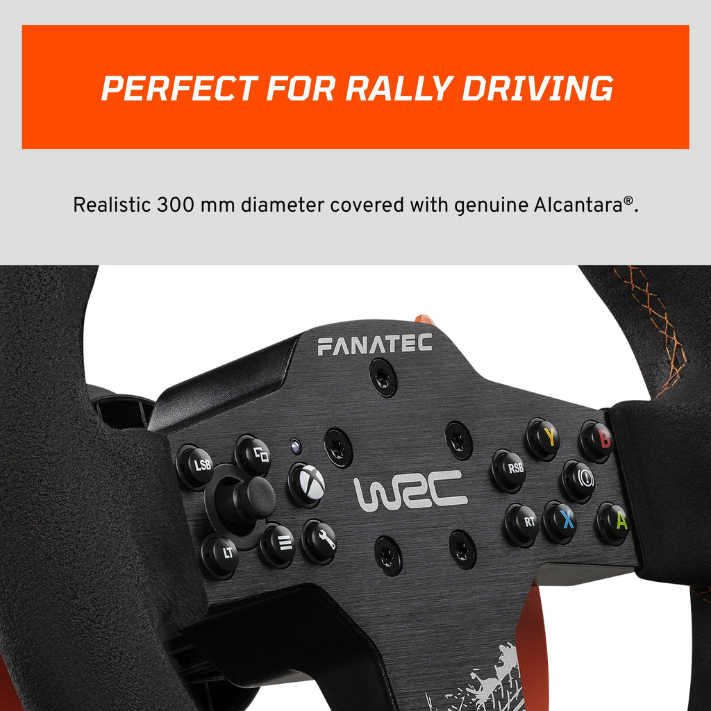 FANATEC CSL Elite Officially Licensed WRC Rally Sim Racing Steering Wheel