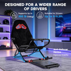 Foldable Racing Simulator Cockpit for Logitech Thrustmaster MOZA
