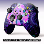 Psychedelic Mushrooms Customised Wireless Controller by BCB. Original X-box Controller Compatible with X-box One/Series X & S Console. Customized with Water Transfer Printing (Not a Skin)