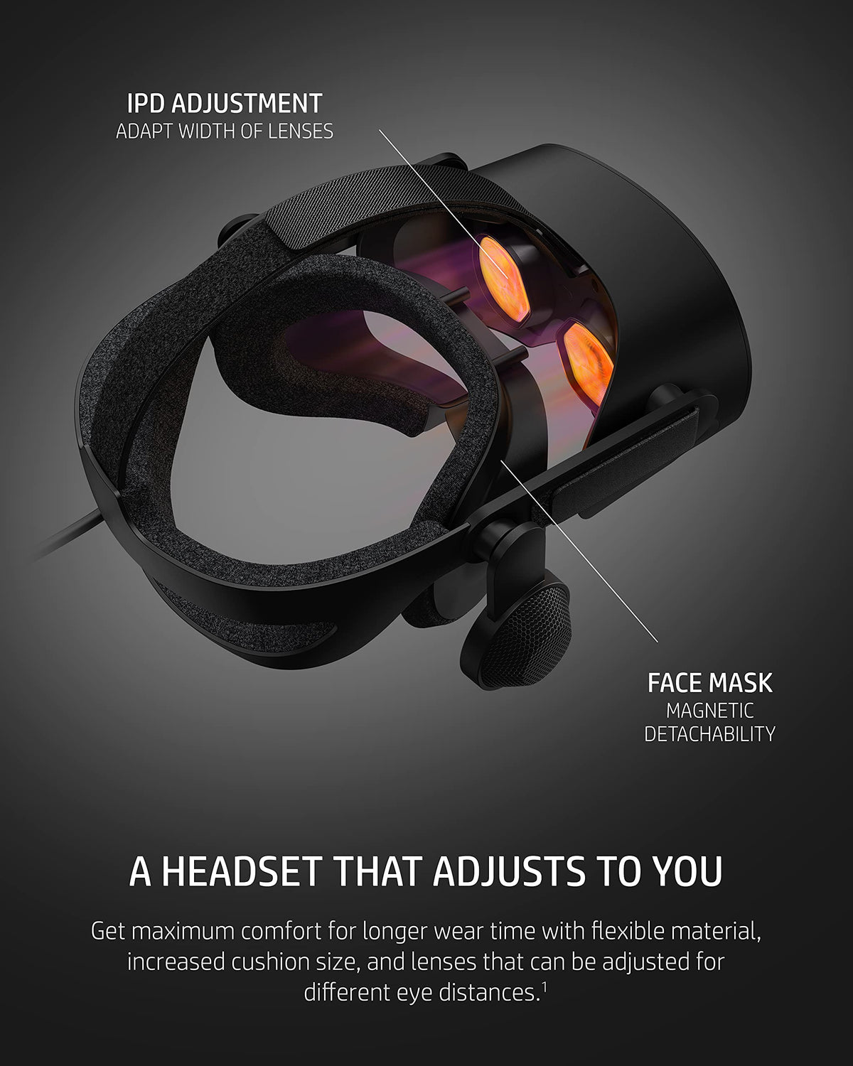 HP Reverb G2 VR Headset With Controller, Adjustable Lenses & Speakers from Valve, 2160 x 2160 LCD Panels, For Gaming, Ergonomic Design, 4 Cameras, Compatible With SteamVR & Windows Mixed Reality